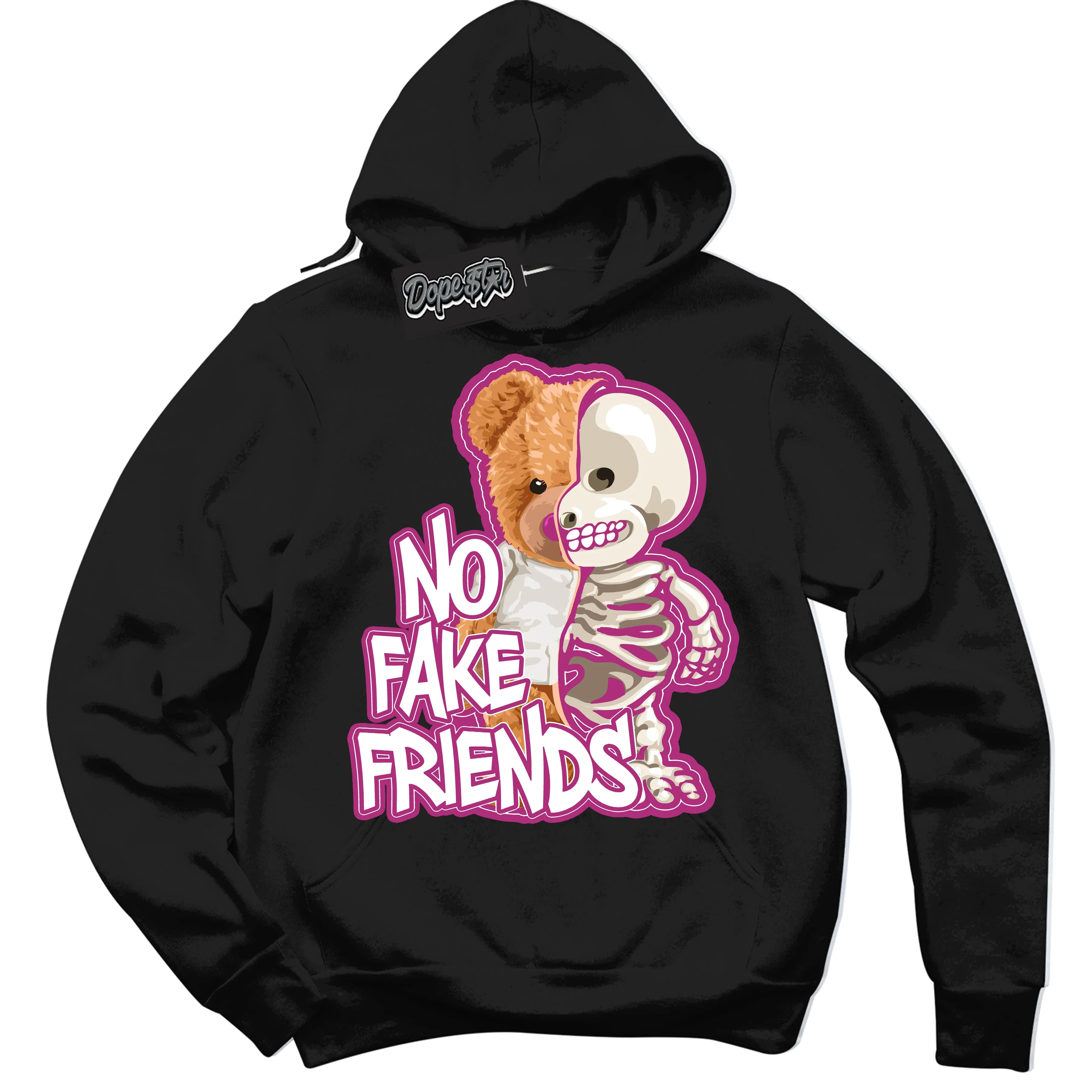 Next Nature Hot Fuchsia Dunk Sneaker Hoodie No Fake Friends Graphic