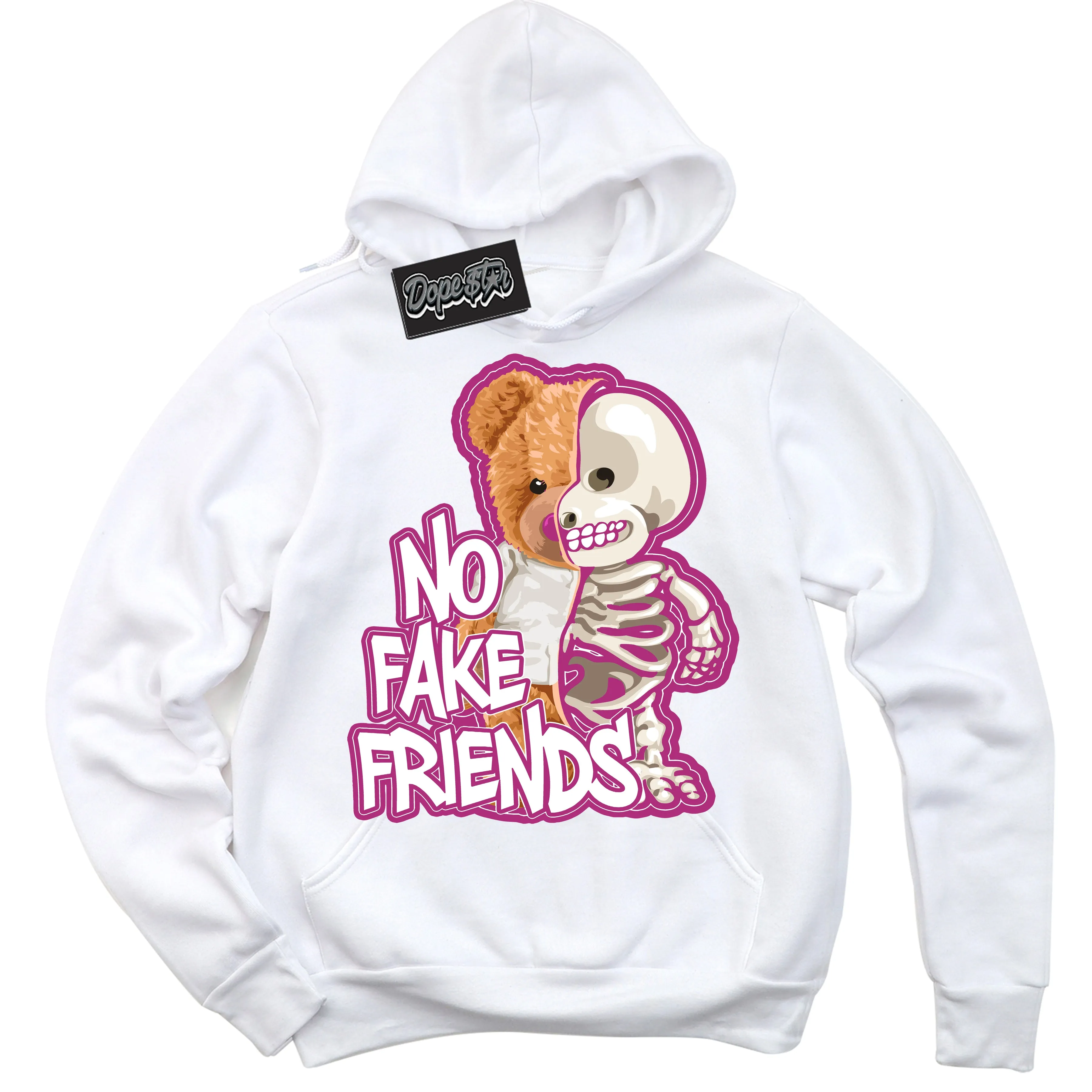 Next Nature Hot Fuchsia Dunk Sneaker Hoodie No Fake Friends Graphic