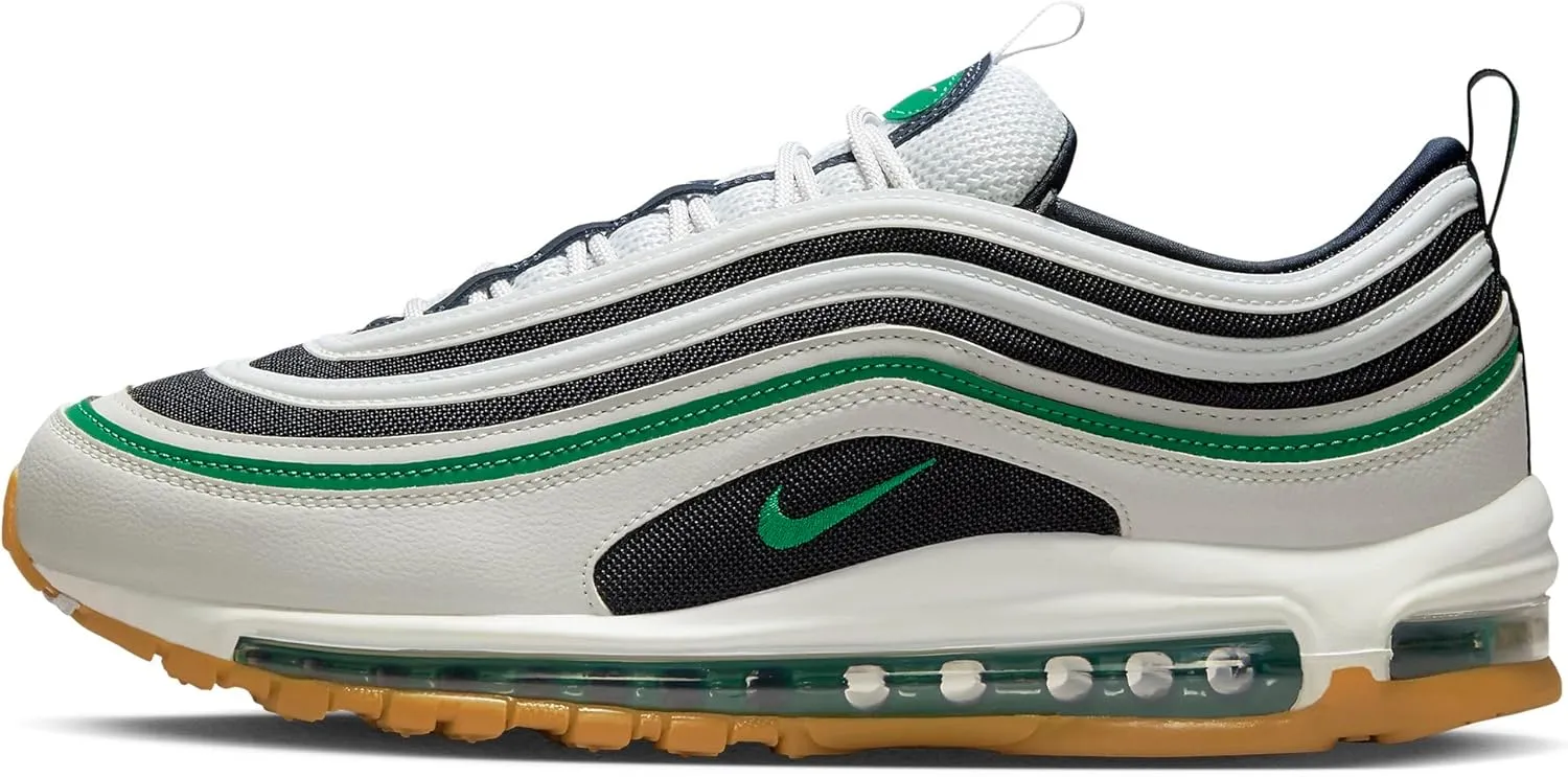 Nike Air Max 97 Men's Shoes (921826-021, Photon DUST/Dark Obsidian/White/Malachite) Size 8