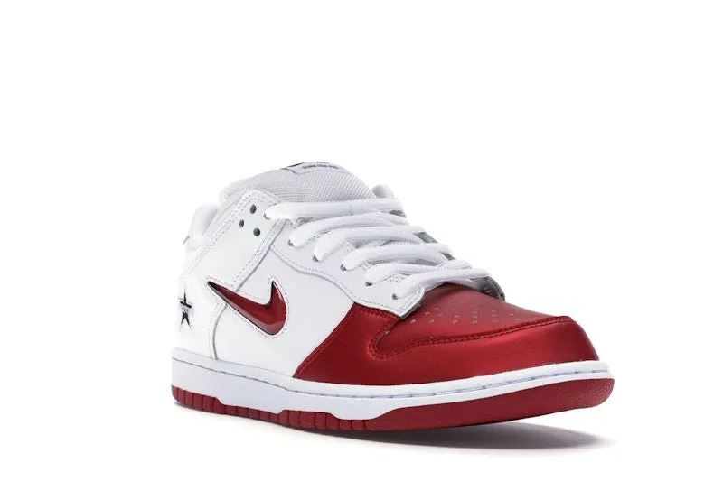 Nike SB Dunk Low Supreme Jewel Swoosh Red