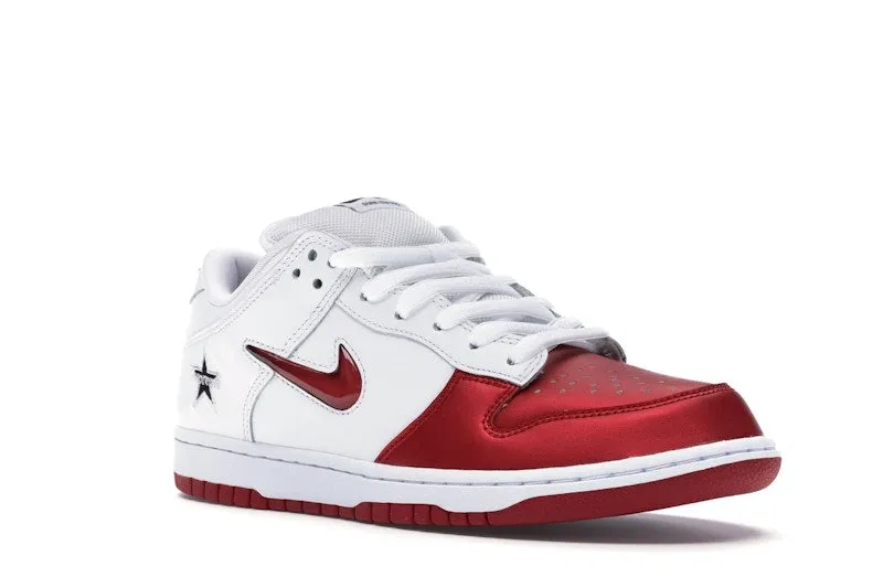 Nike SB Dunk Low Supreme Jewel Swoosh Red