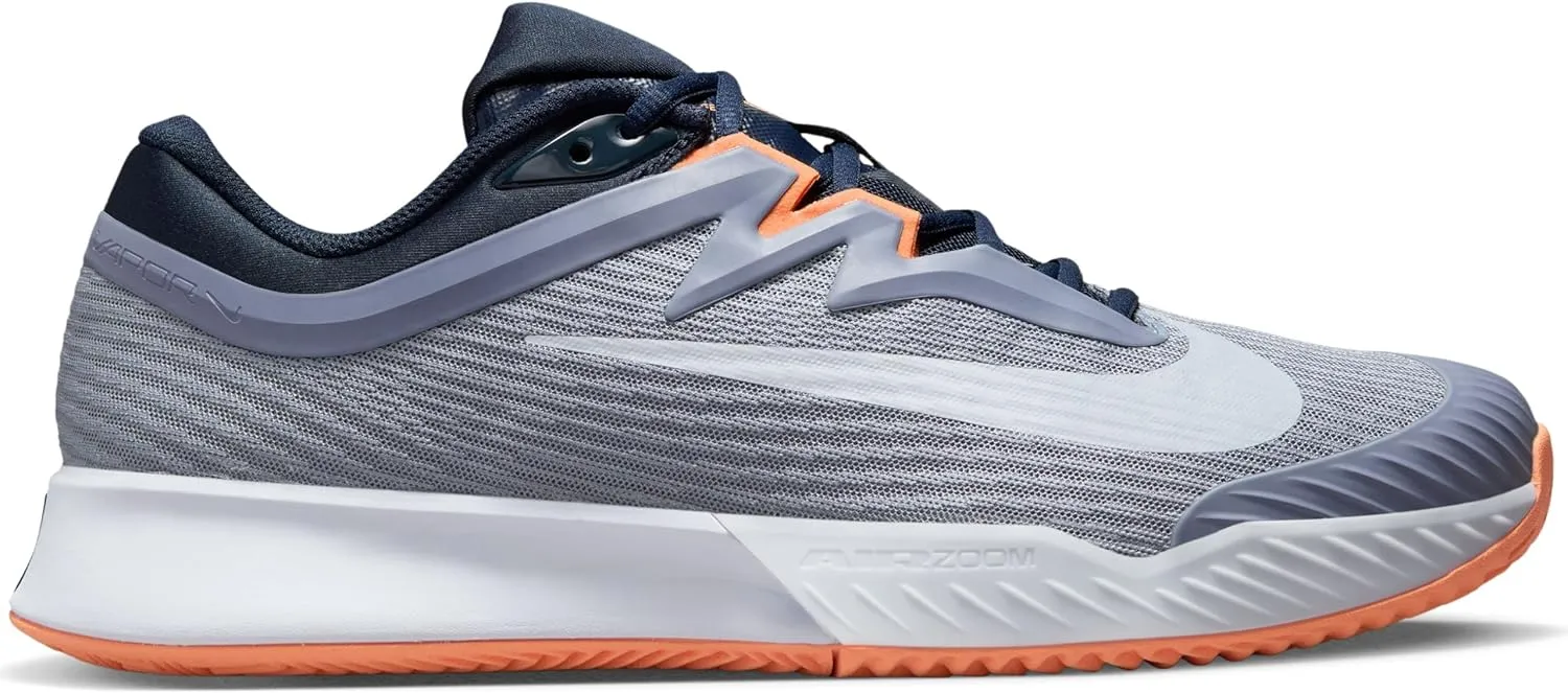 Nike Vapor Pro 3 Men's Clay Court Tennis Shoes (HQ6034-400, Ashen Slate/Obsidian/Light Armory Blue/Football Grey)