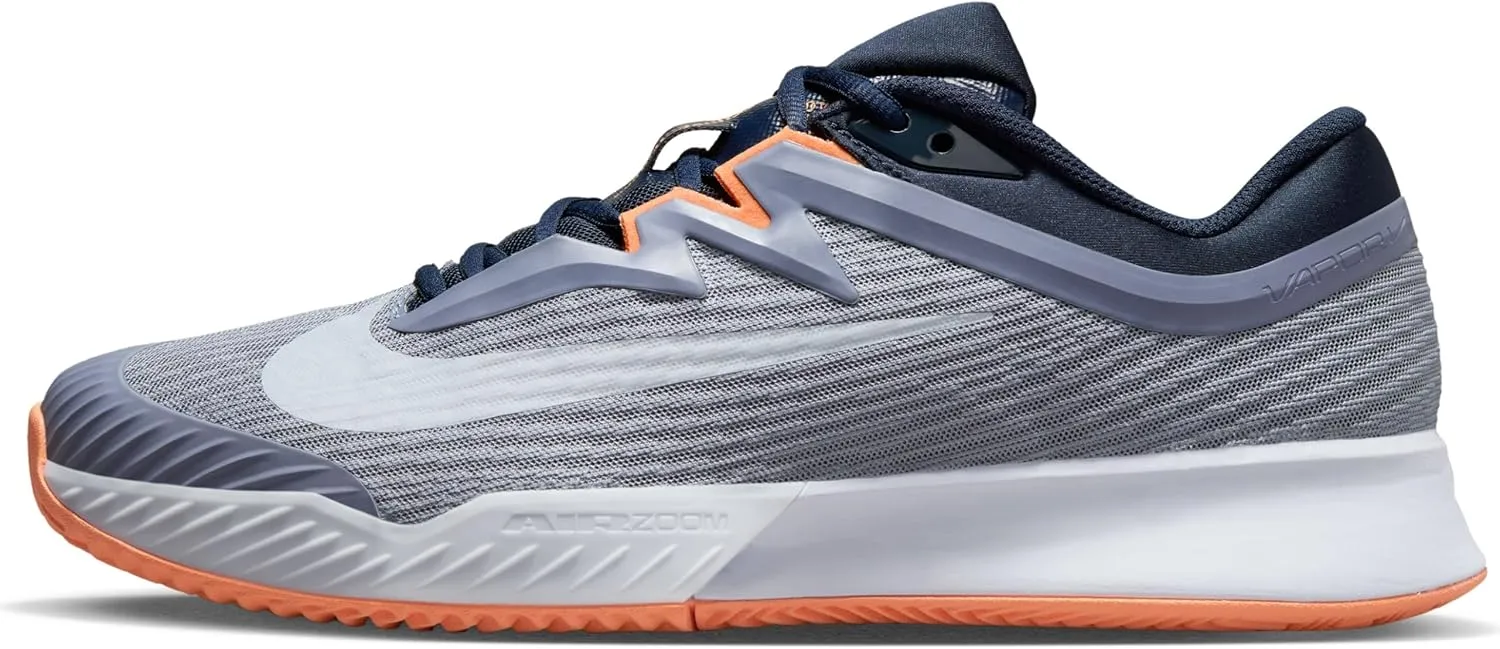 Nike Vapor Pro 3 Men's Clay Court Tennis Shoes (HQ6034-400, Ashen Slate/Obsidian/Light Armory Blue/Football Grey)