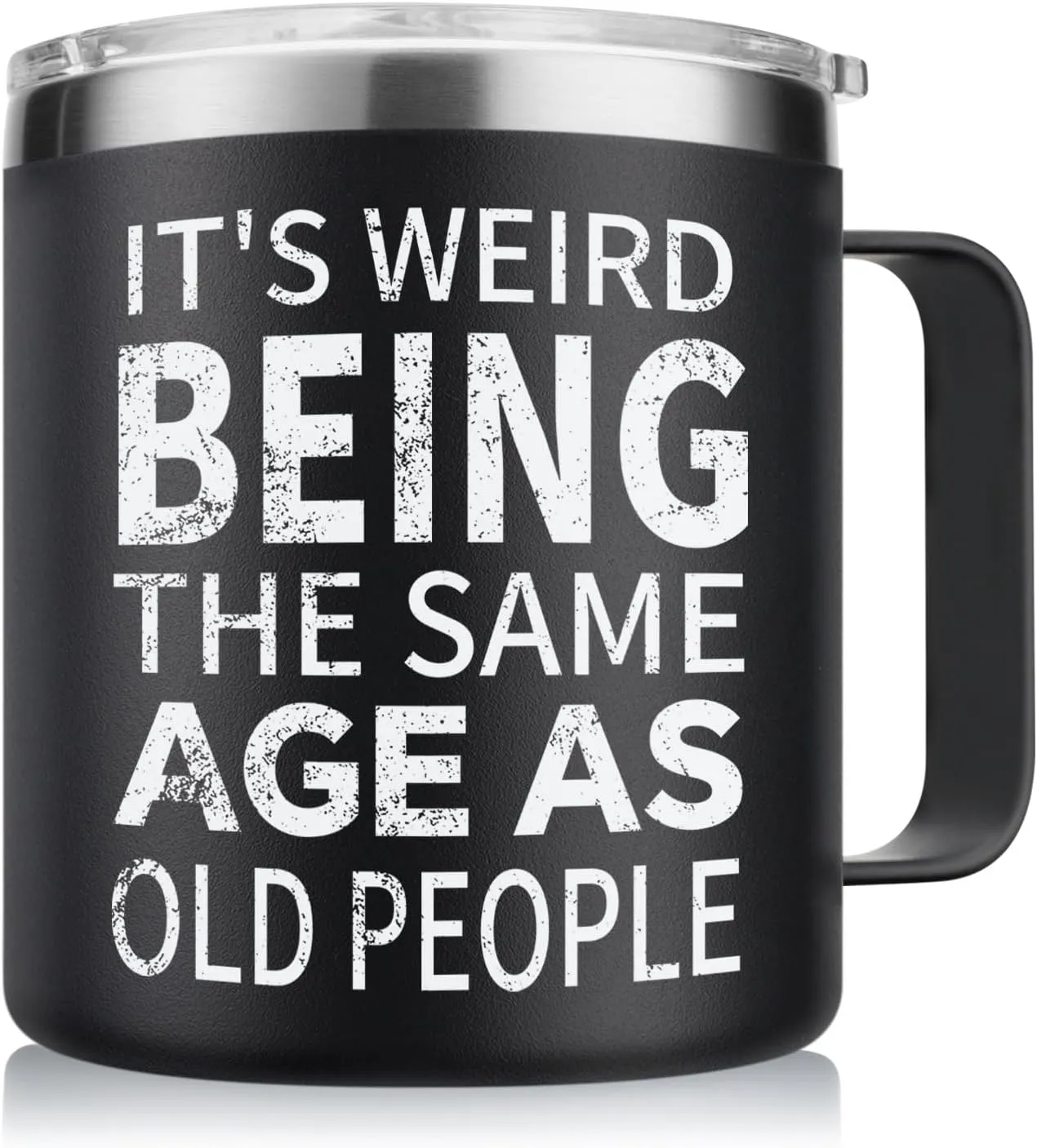 NOWWISH Birthday Gifts for Men - Men Coffee Mug - Funny Gifts for Dad, Him, Husband, Grandpa, Father on Fathers Day(14oz, Black)