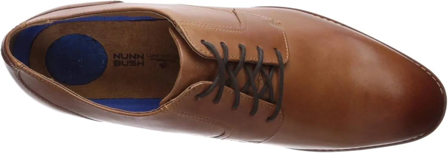 Nunn Bush Men's Fifth Ave Plain Toe Oxford Dress Casual Lace Up
