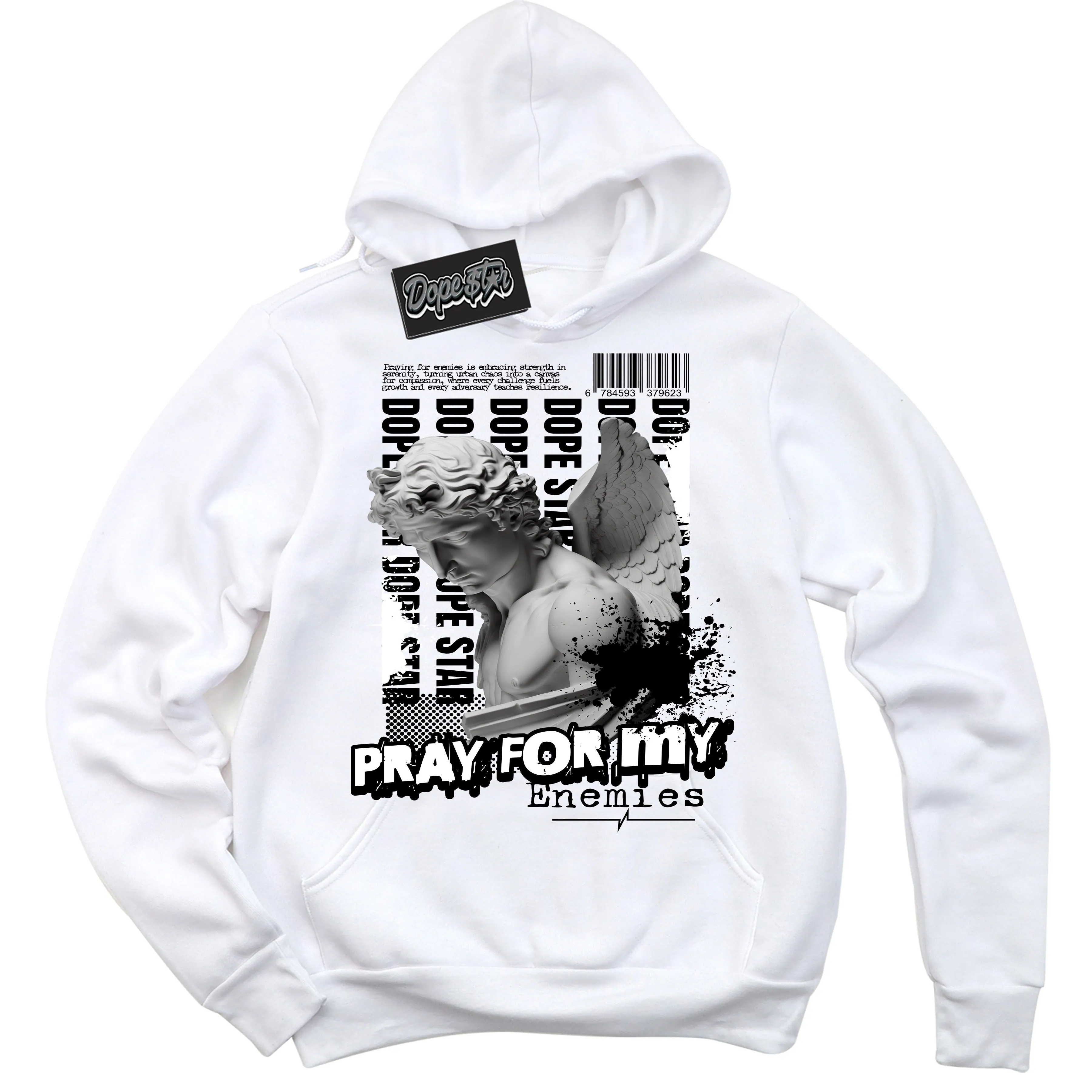 Off Noir Toe 1s Sneaker Hoodie Pray Enemies Graphic