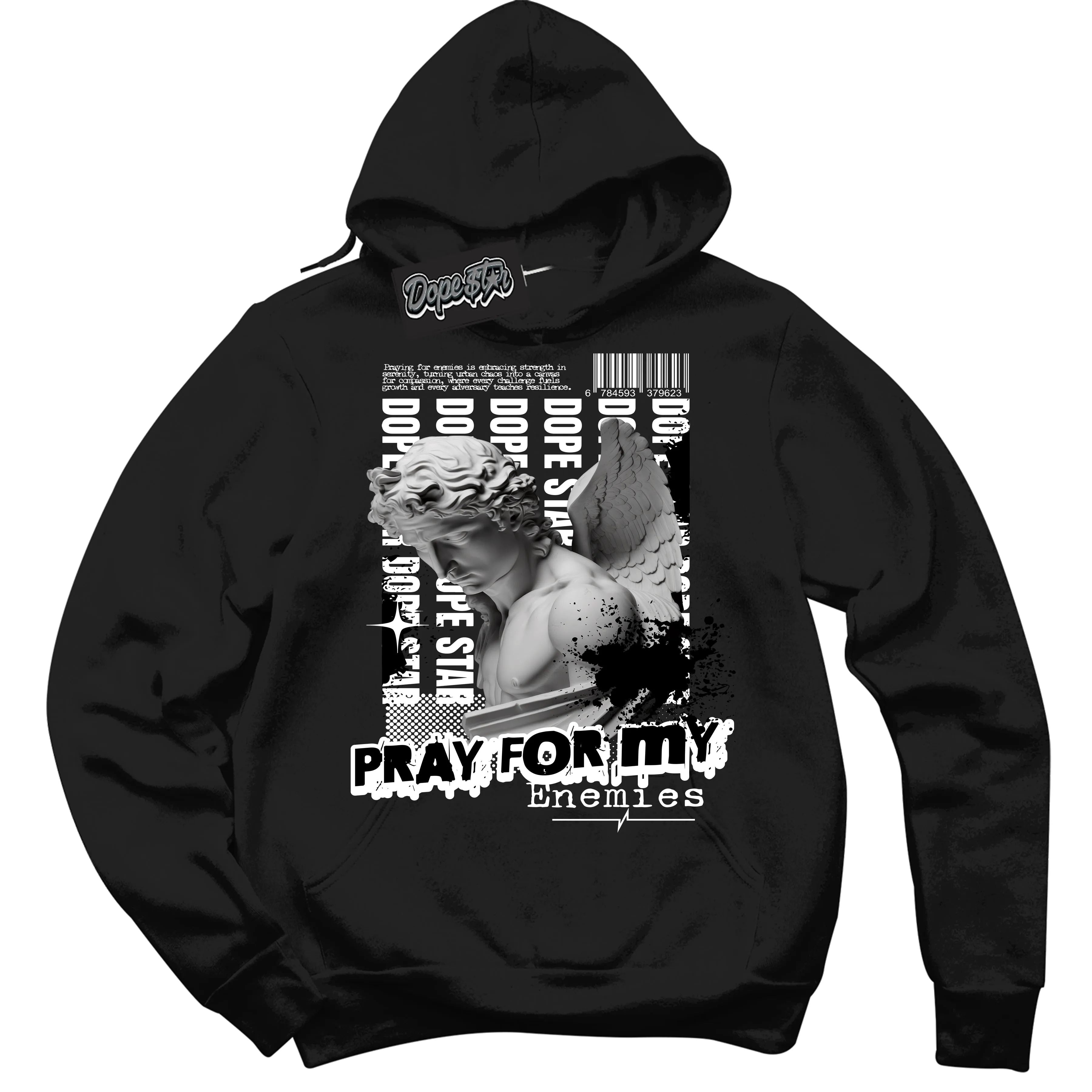 Off Noir Toe 1s Sneaker Hoodie Pray Enemies Graphic