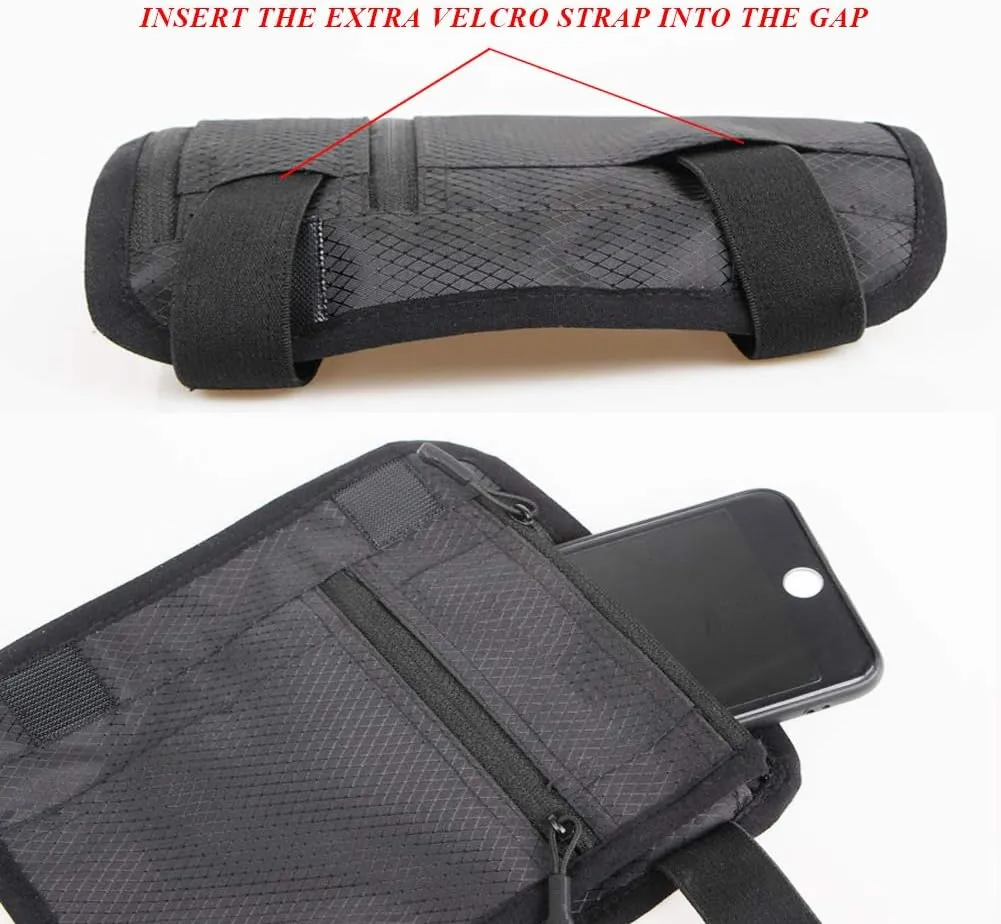 On The Calf/Leg Cell Phone Holder for Riders/Hikers, Interior Pocket Non-Slip Phone Holder Leg Pouch for All Phones, All Purpose Sport Bag Leg Band for Running, Walking, Equestrian, Gray