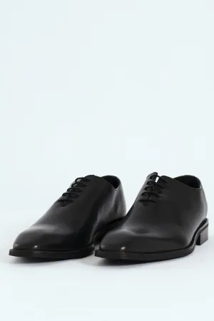 One Cut Oxford Lace Up Shoe - Black