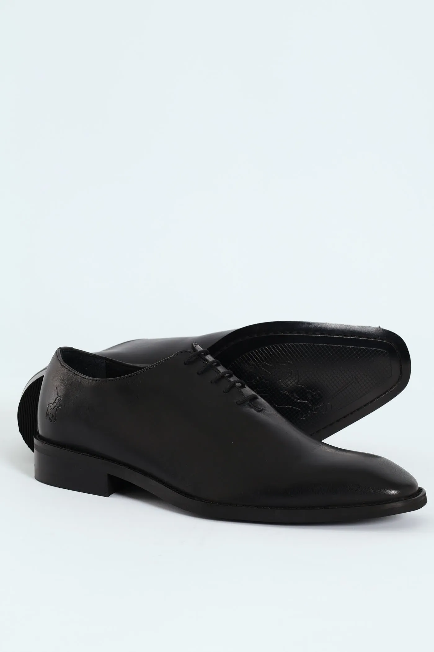 One Cut Oxford Lace Up Shoe - Black
