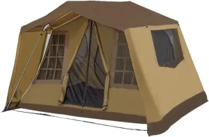 Outdoor Tent, Rainproof and Sun Protection Camping Park Tent, One Bedroom One Living Room Awning Double Decker Family Tent.