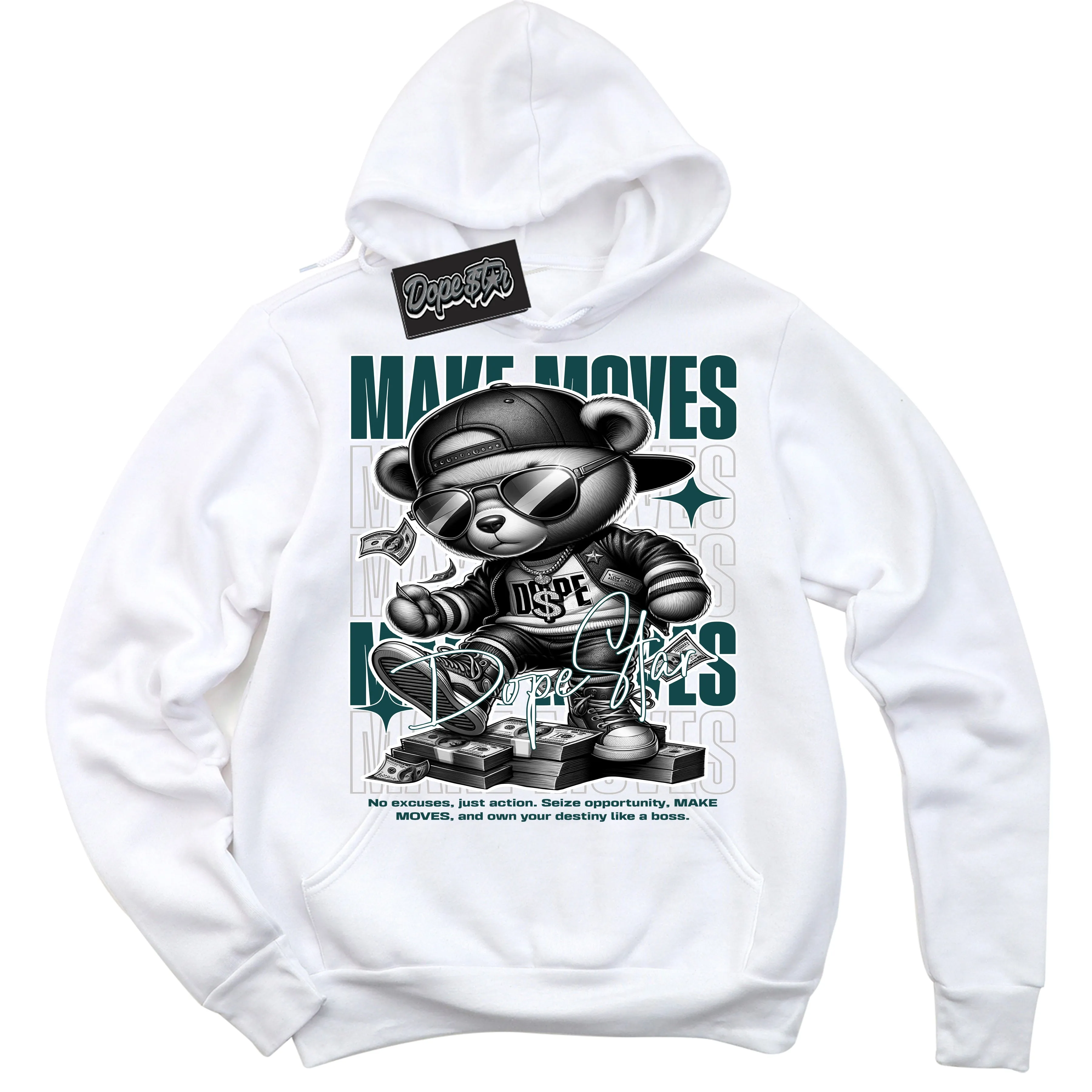 Oxidized Green 1s Sneaker Hoodie Make Moves Graphic