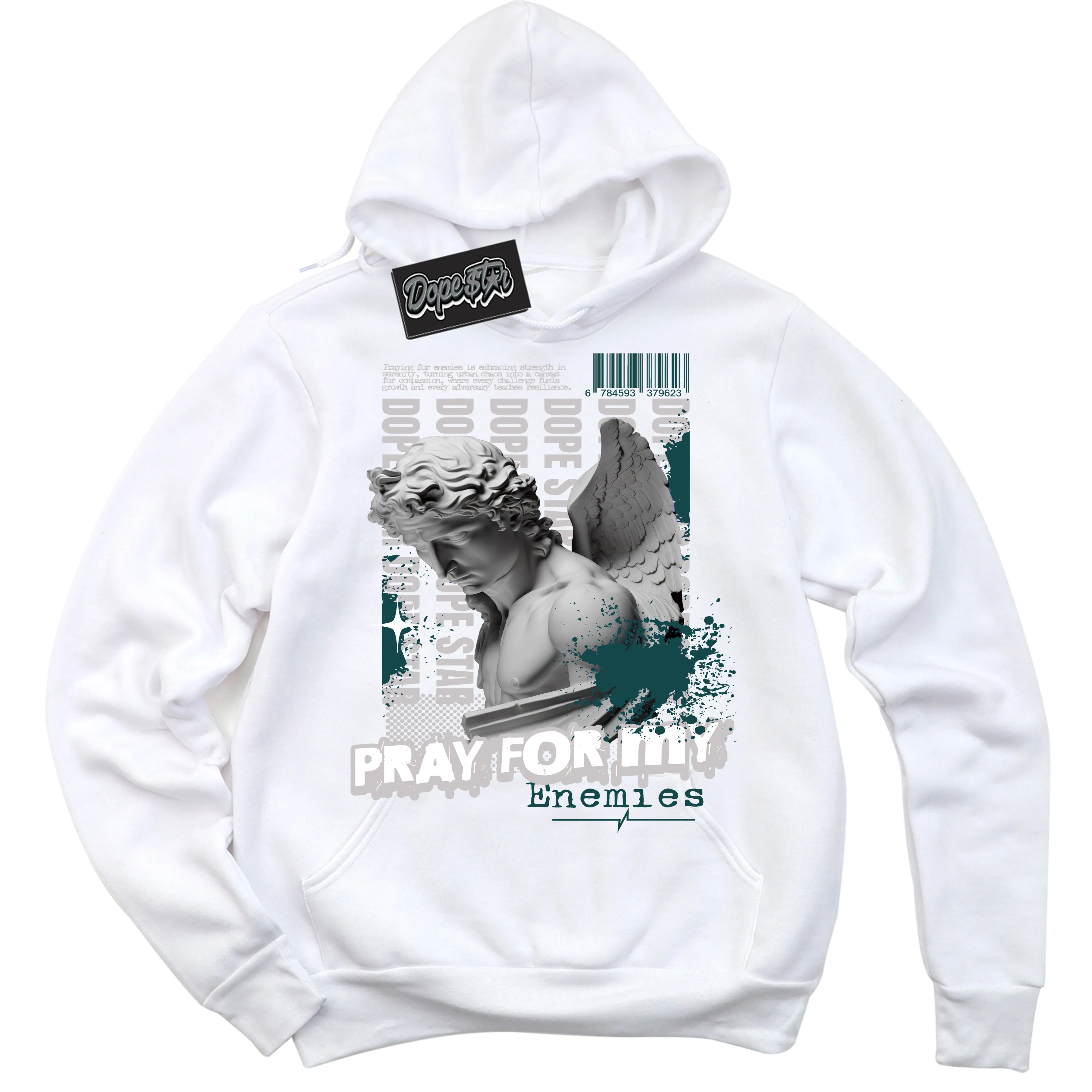 Oxidized Green 1s Sneaker Hoodie Pray Enemies Graphic
