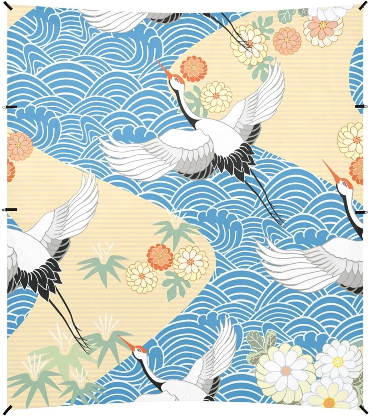 Patterns with Birds Herons Beach Tent Camping Sun Shelters Portable Outdoor Canopy Sun Shade for Camping Trips Fishing Backyard Fun or Picnics Easy Setup with Carrying Bag