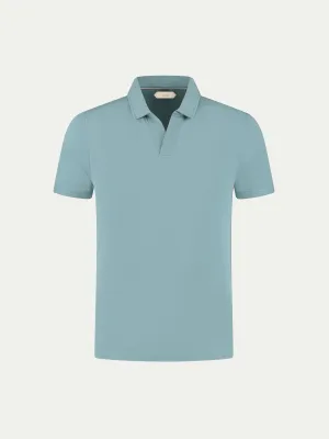 Petrol Buttonless Polo Shirt