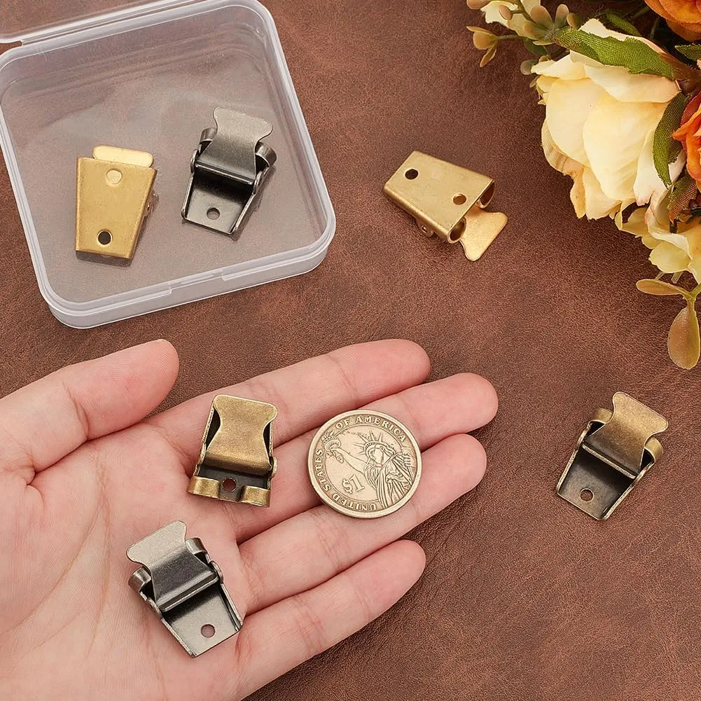 PH PandaHall Bolo Tie Buckle Blank Bolo Tie Slider Clasp, Antique Alloy Bolo Tie Replacement Tips for DIY Crafts