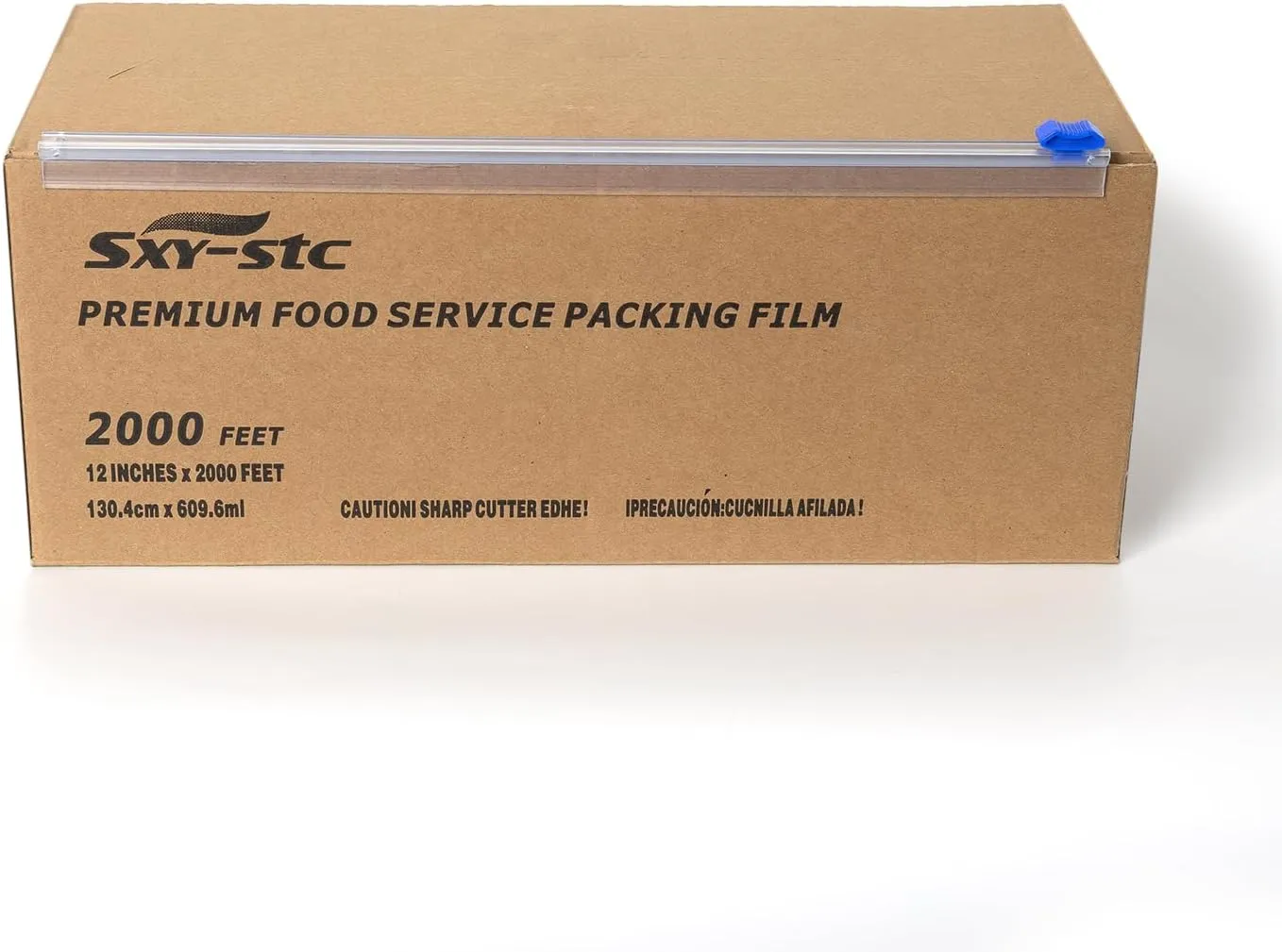 Plastic Food Wrap Thick Enough for daily use Stronger for Comercial Use Durable With Slide Cutter 12"wide 2000 Feet long Home and Commercial Use Food Service