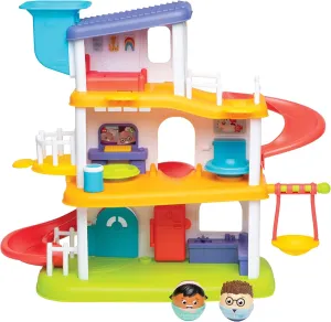 Playskool Weebles My Smart House - Weeble Wobble Preschool Toy for Toddlers Smart Speaker with Sounds   Songs 3 Floors of Imaginative Play for Ages 12 Months and Up