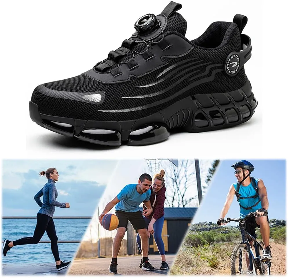 Prestivos Shoes for Men Women，Prestivos Steel Toe Shoes Safety Toe Shoe for Men Lightweight Ccomposite Work Sneaker