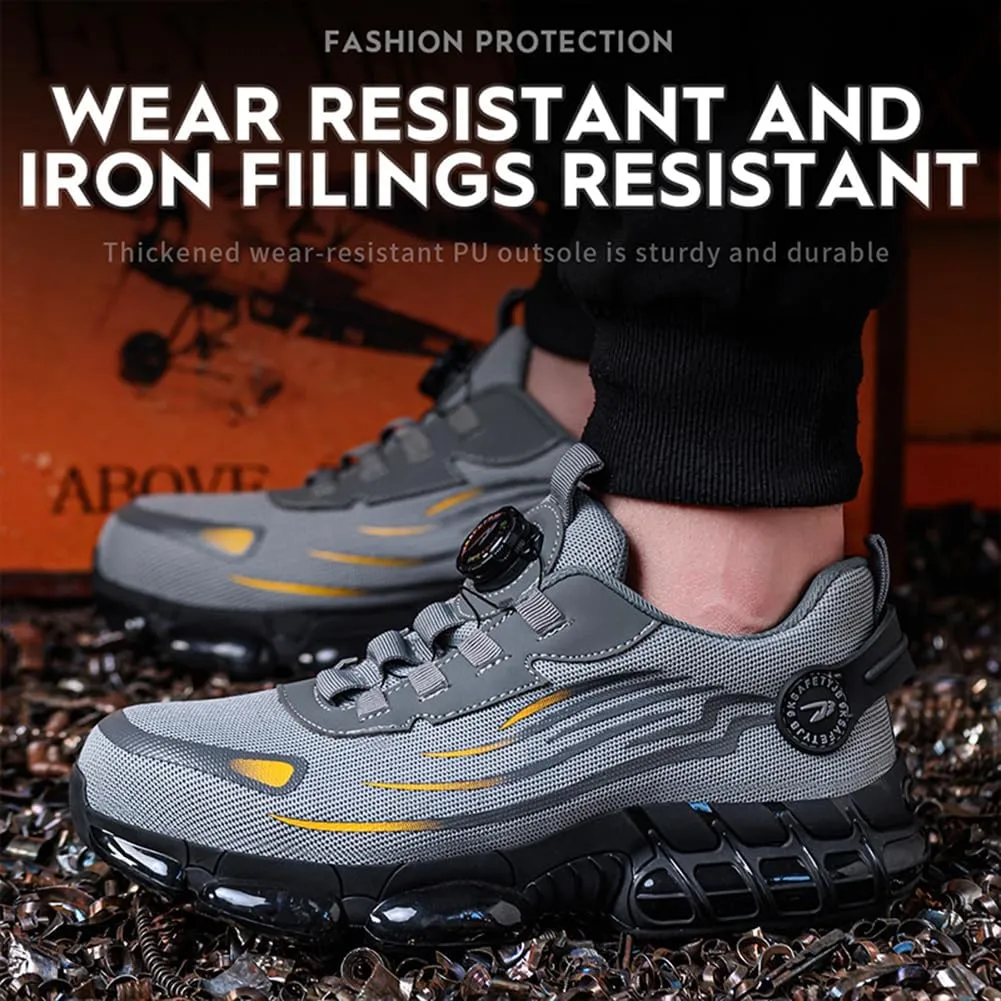 Prestivos Shoes for Men Women，Prestivos Steel Toe Shoes Safety Toe Shoe for Men Lightweight Ccomposite Work Sneaker