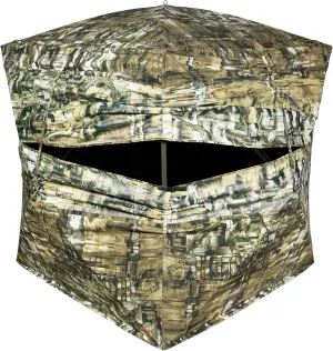 Primos Hunting Blind Double Bull 300º SurroundView Double Wide with Sun Visor and Zipperless Double Wide Door in Truth Camo 65162