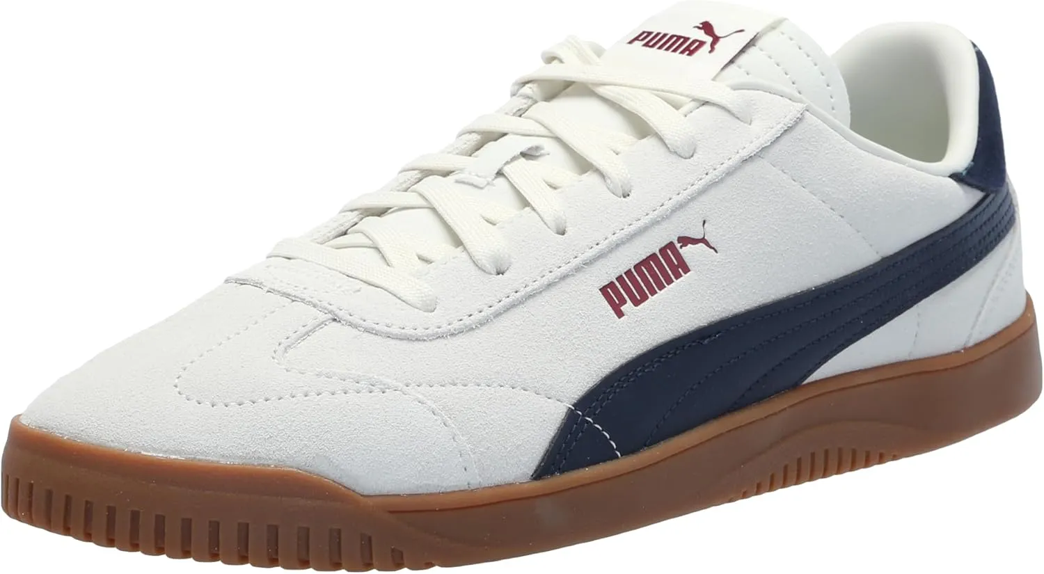 PUMA Men's Club 5v5 Sneaker, Vapor Gray Navy-Team Regal Red, 10.5
