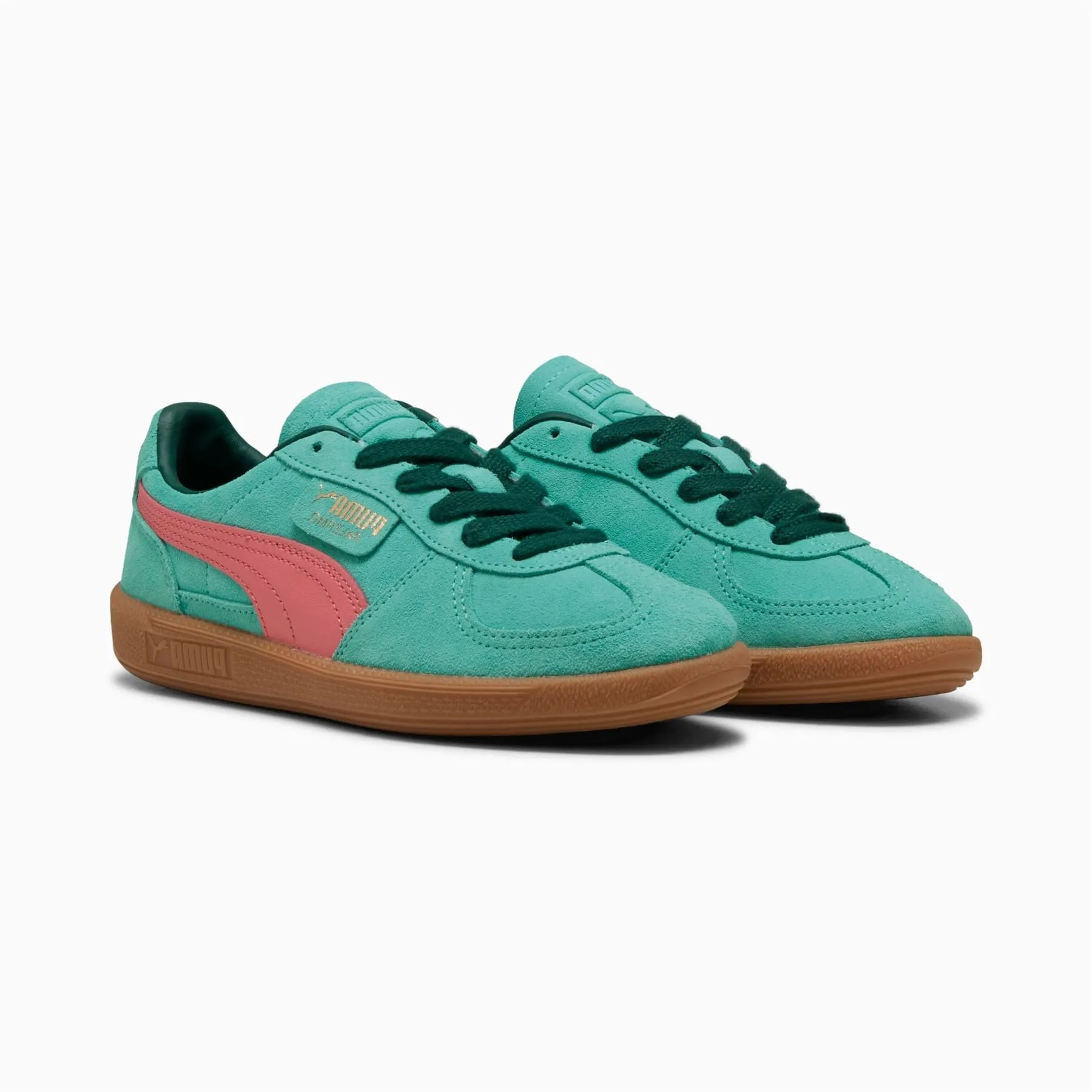Puma Palermo Leather Aquatic/Dark Myrtle Trainers