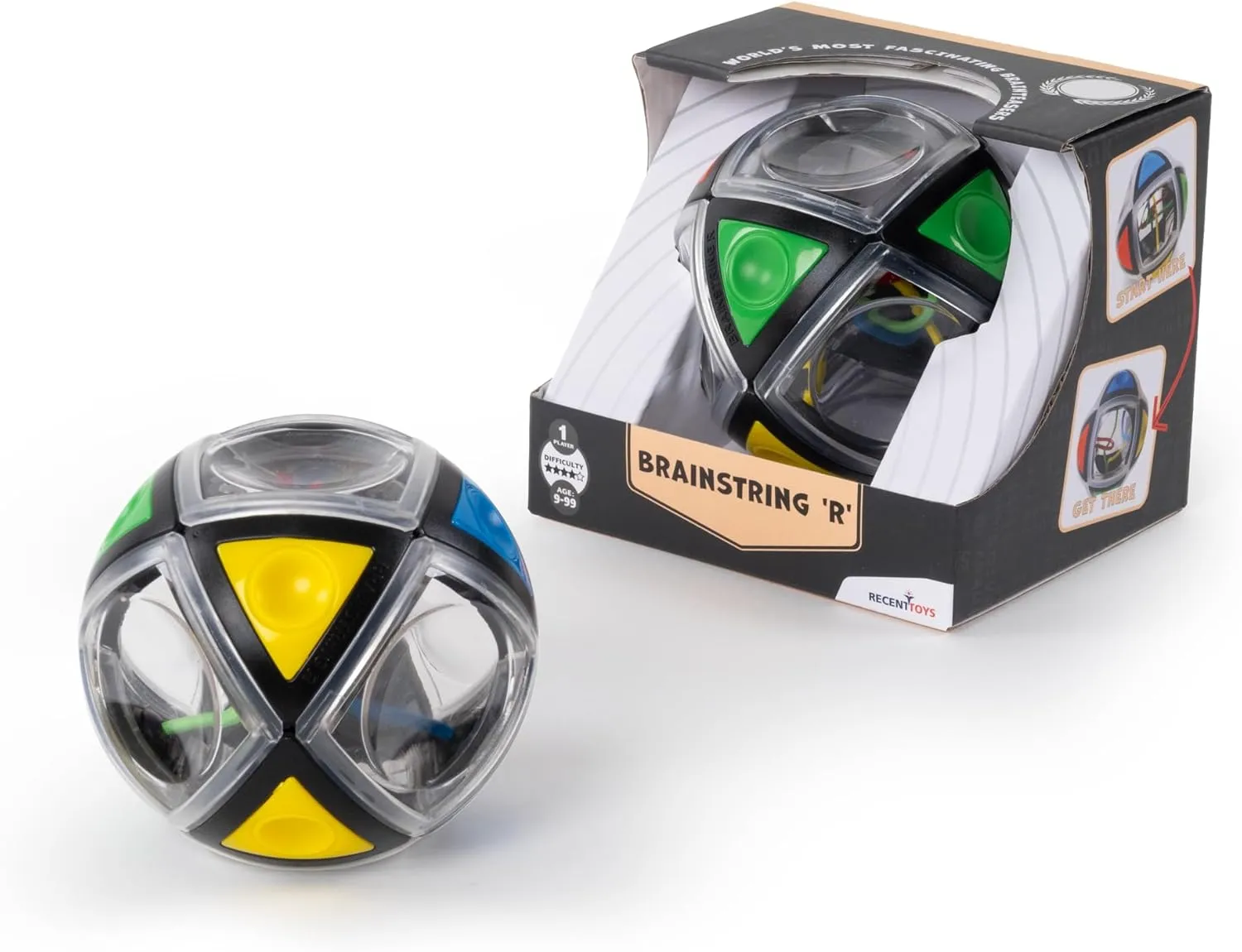 Puzzle Master USRT23 Brainstring R, 3.7-inch Diameter