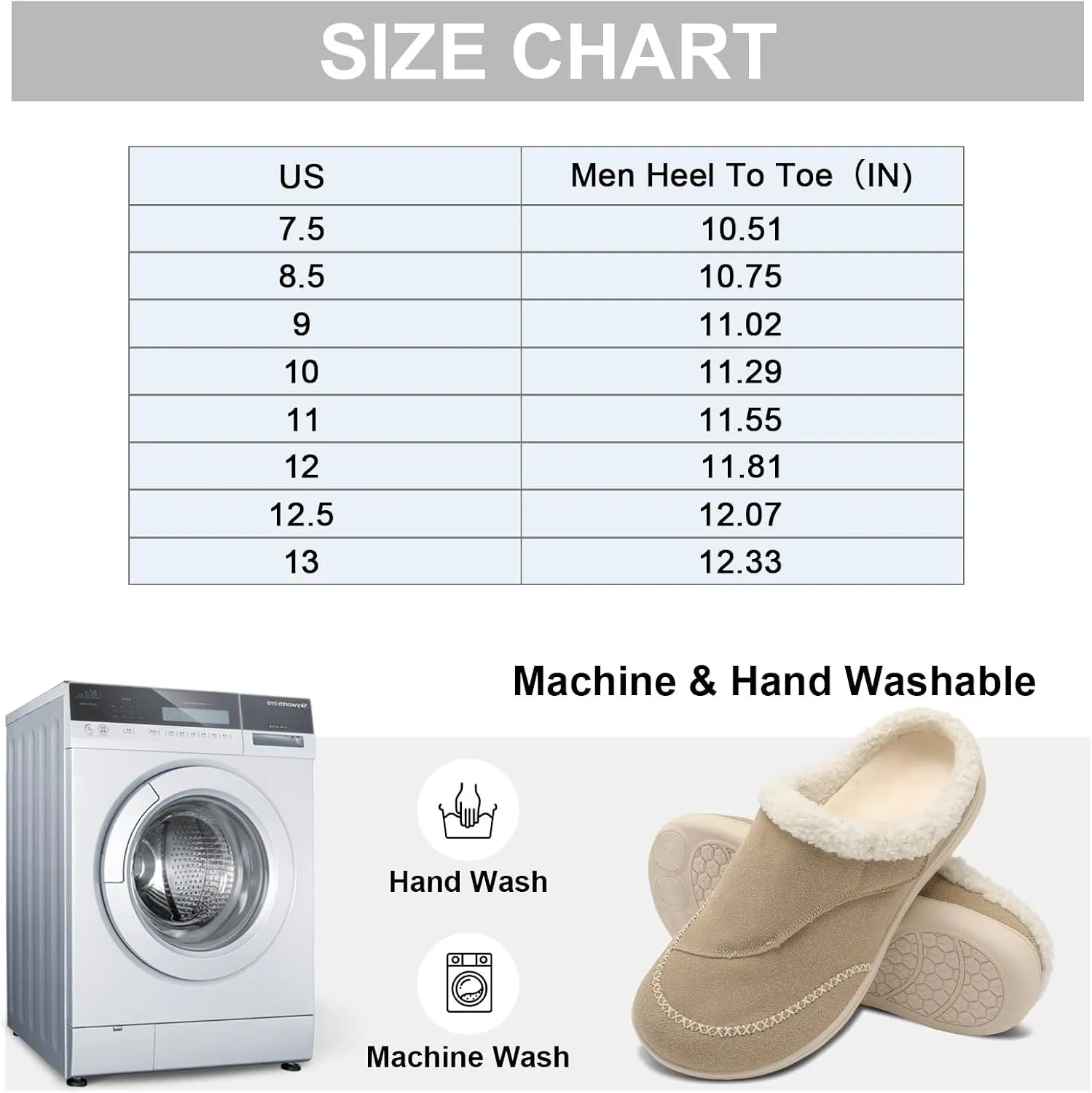 relxfeet Mens Slippers Adjustable Diabetic Shoes Wide Toe Box House Slippers Indoor Outdoor Slip On Warm Clogs for Swollen Feet