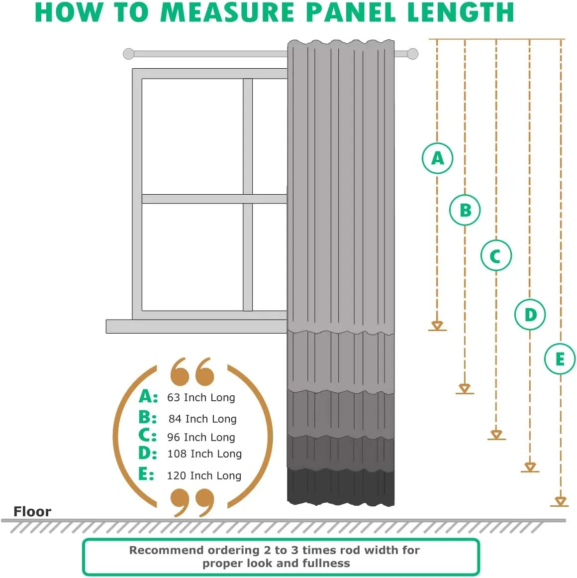 Royal Tradition Blackout Curtain 42 x 63 Inch, Gold Single Panel/Thermal Insulated Room Darkening Bedroom Curtain