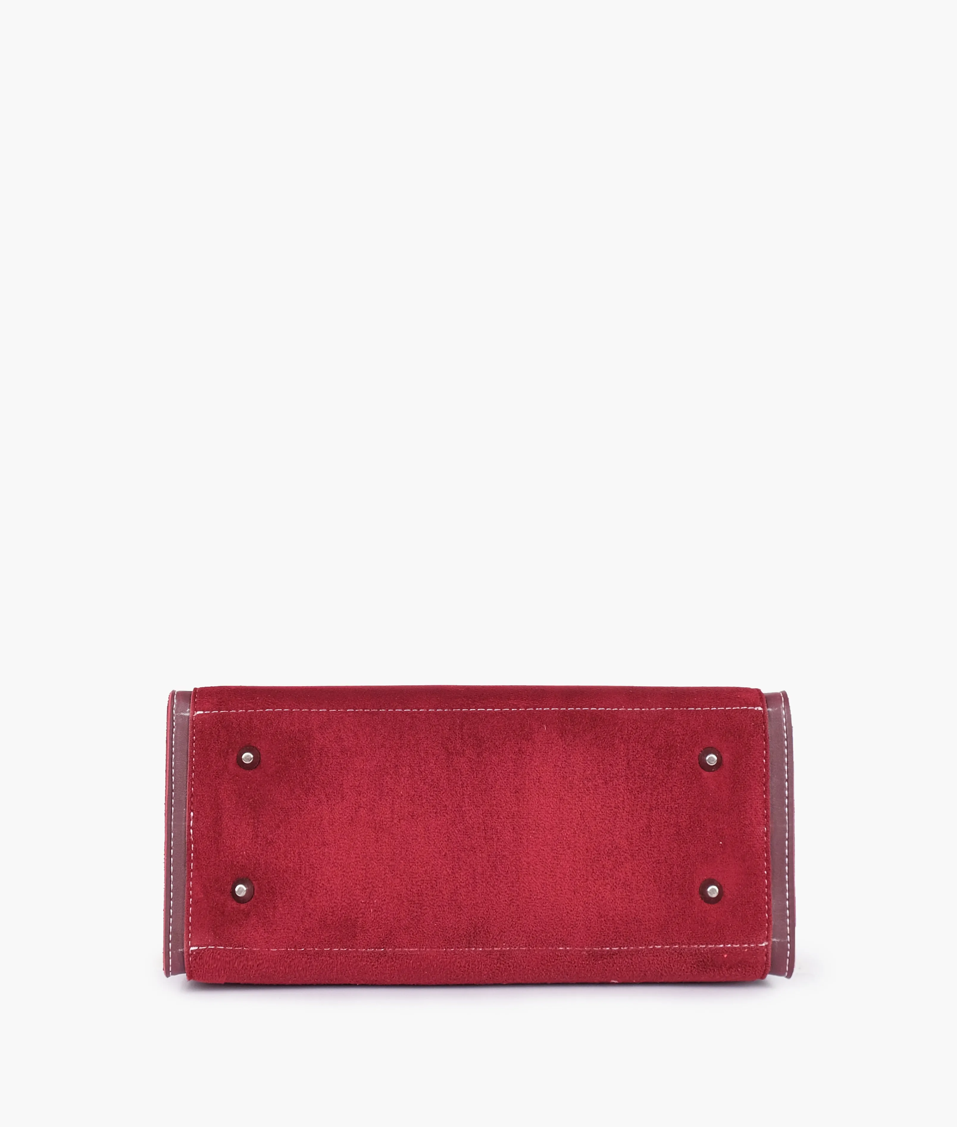 RTW - Burgundy suede vintage handbag