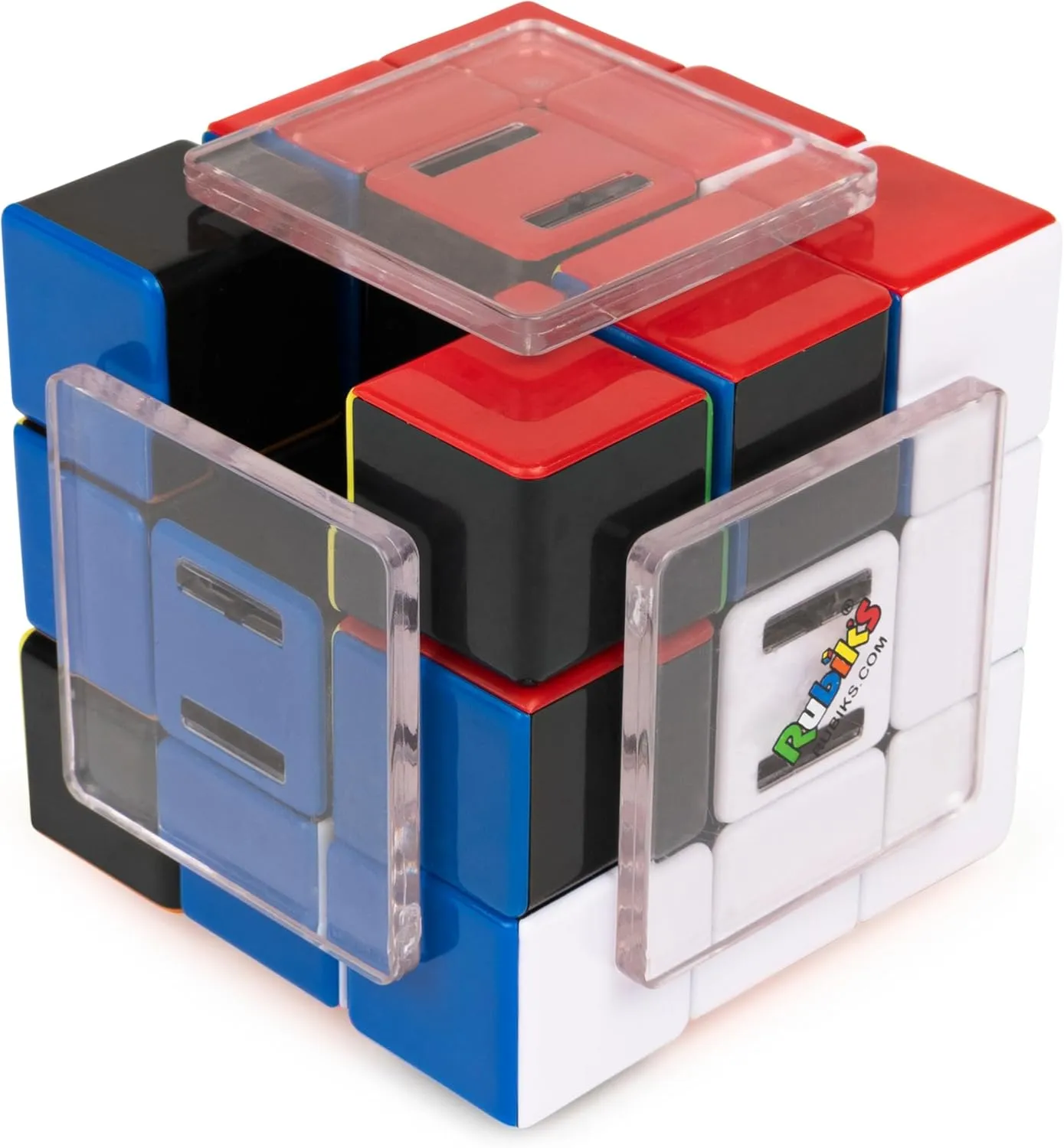 Rubik’s Slide, New Advanced 3x3 Cube Classic Color-Matching Problem-Solving Brain Teaser Puzzle Game Toy, for Kids and Adults Aged 8 and up