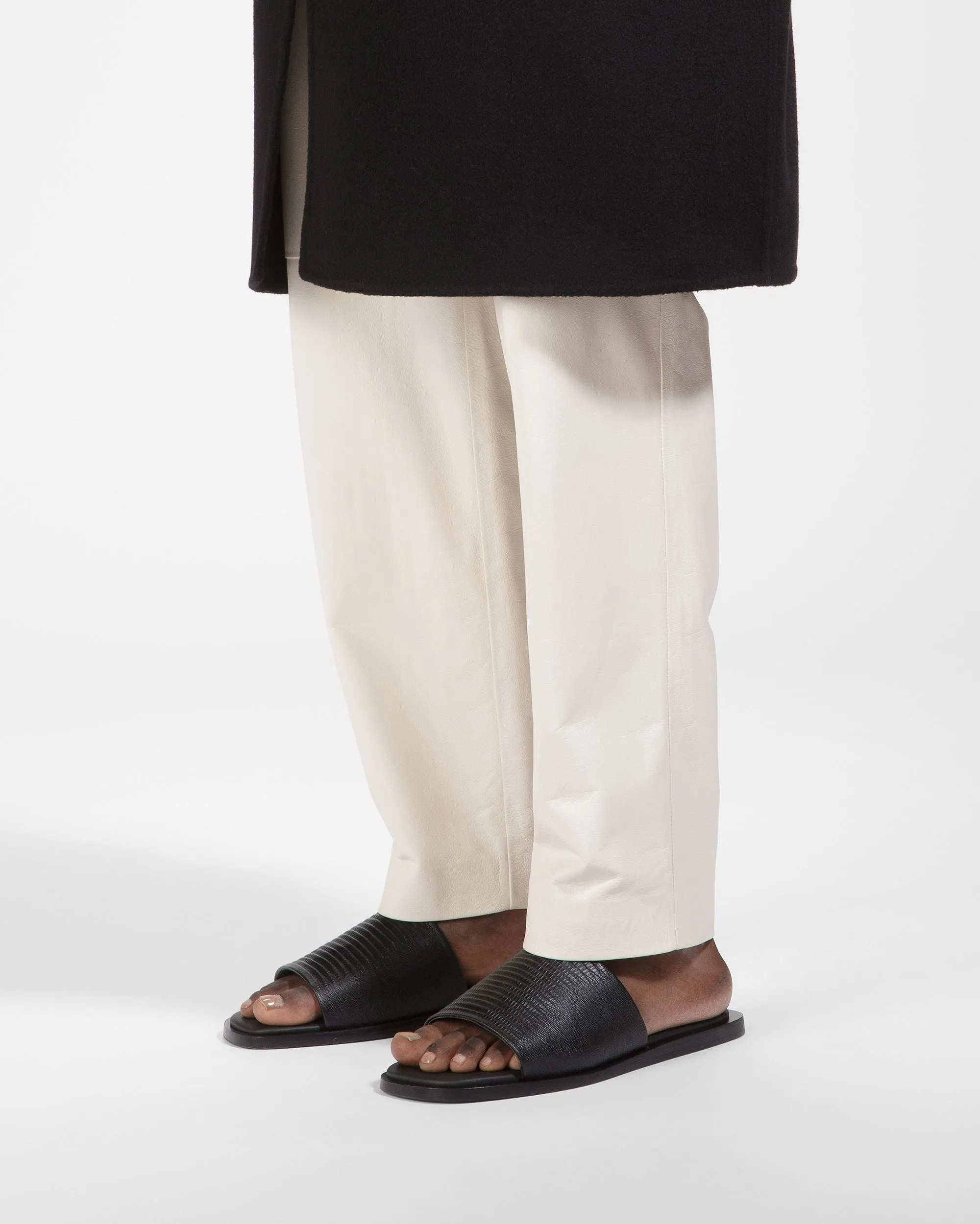 Sabian Leather Sandals In Black