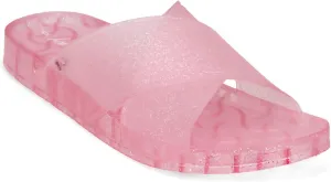 Sam Edelman Jelly Jaylee Colorblock Translucent Slip On Sandals PINK CONFETTI