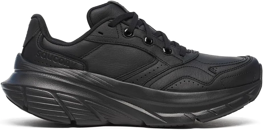 Saucony Women's Guide Metro LE Sneaker, Triple Black, 5 X-Wide