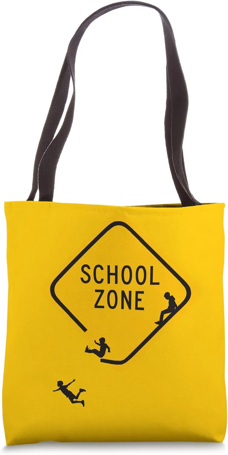 School Zone slippery slide teacher's Tote Bag