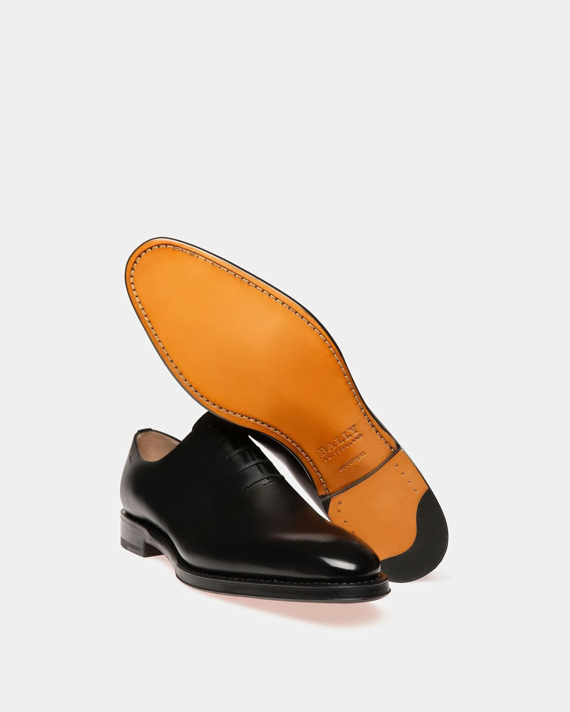 Scolder Leather Oxfords In Black