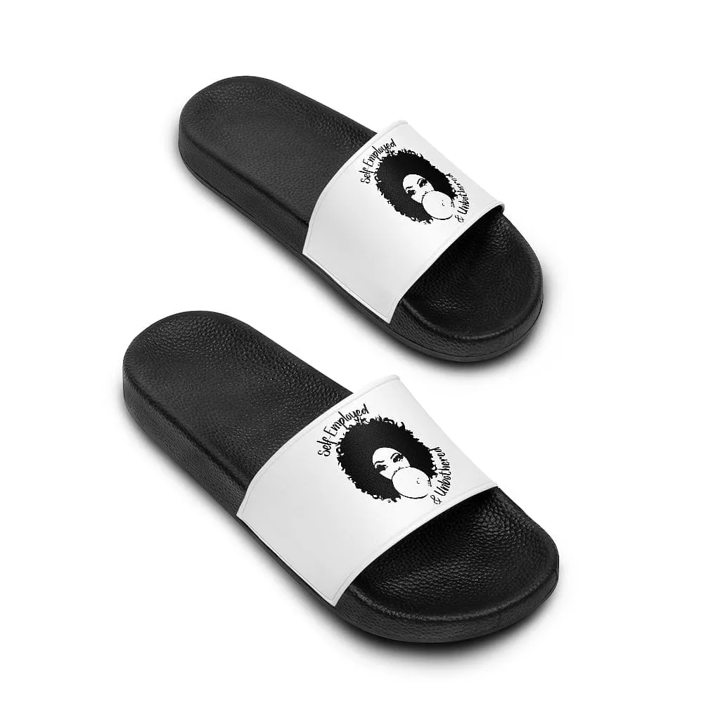 Self-Employed &  Unbothered Women's Slide Sandals