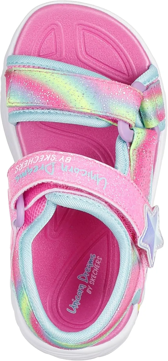 SKECHERS Girl's Unicorn Sandal-Dream Sneaker