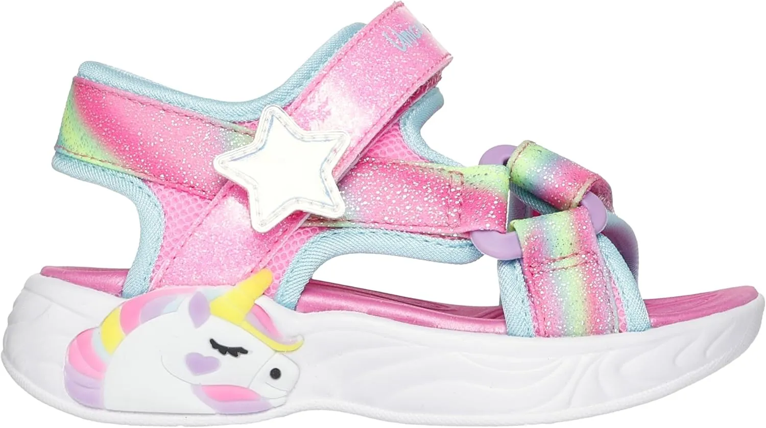 SKECHERS Girl's Unicorn Sandal-Dream Sneaker