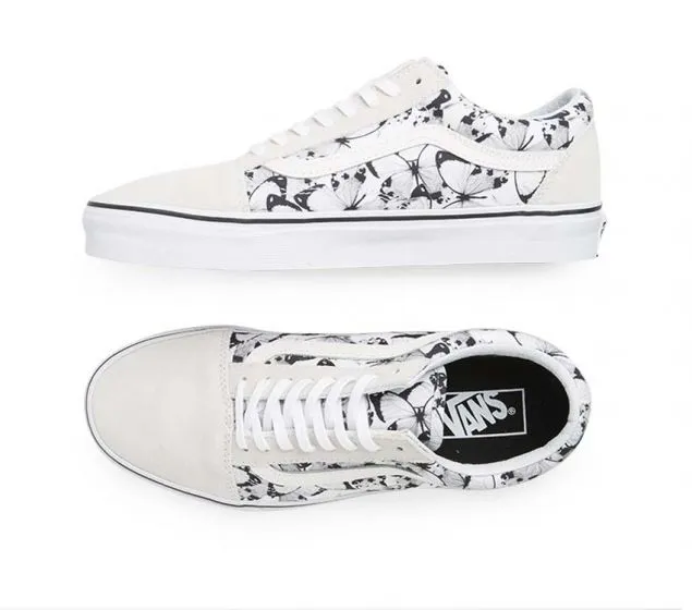 SKOOL OLD All-in-one collection | WHITE (BUTTERFLY) | TRUE BLACK VANS Extensive collection