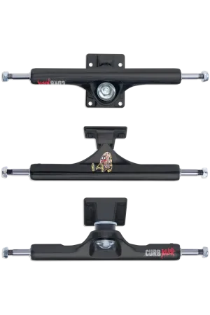 SLAPPY ST1 INVERTED CURB KILLER 10.0 MATTE BLACK SKATEBOARD TRUCKS