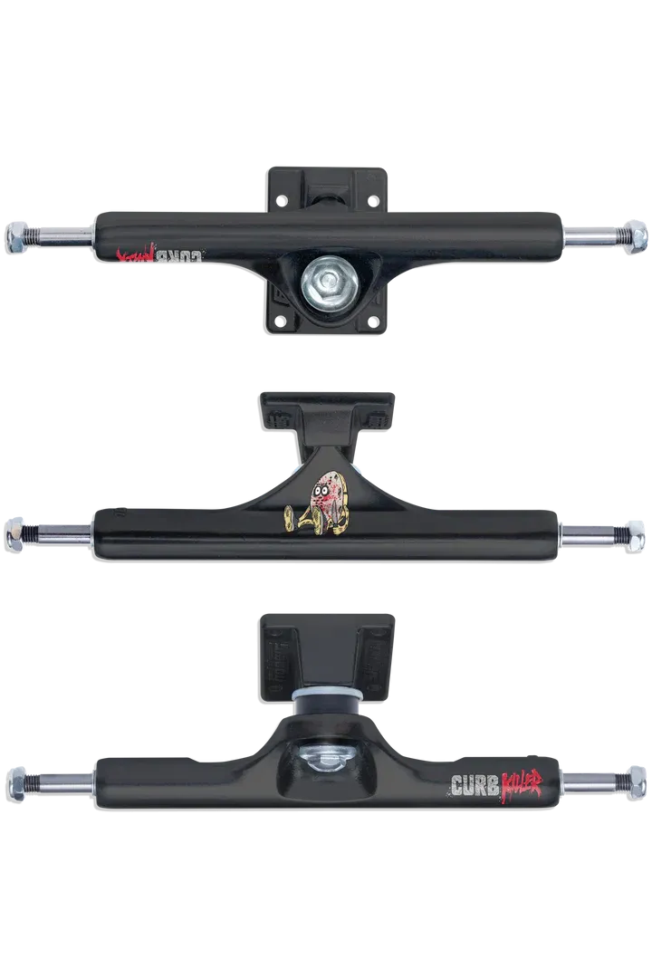 SLAPPY ST1 INVERTED CURB KILLER 10.0 MATTE BLACK SKATEBOARD TRUCKS