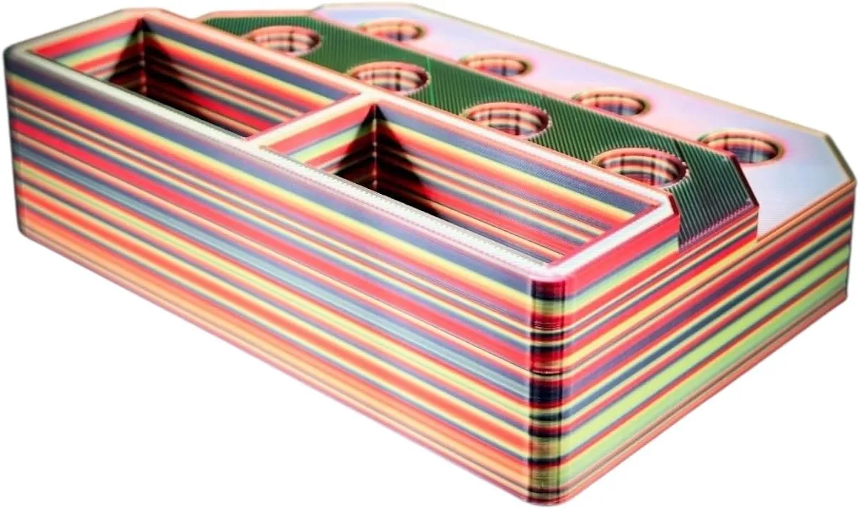 Slide Stand-14mm Eight Spaces with Segmented Storage (Solar Flare)
