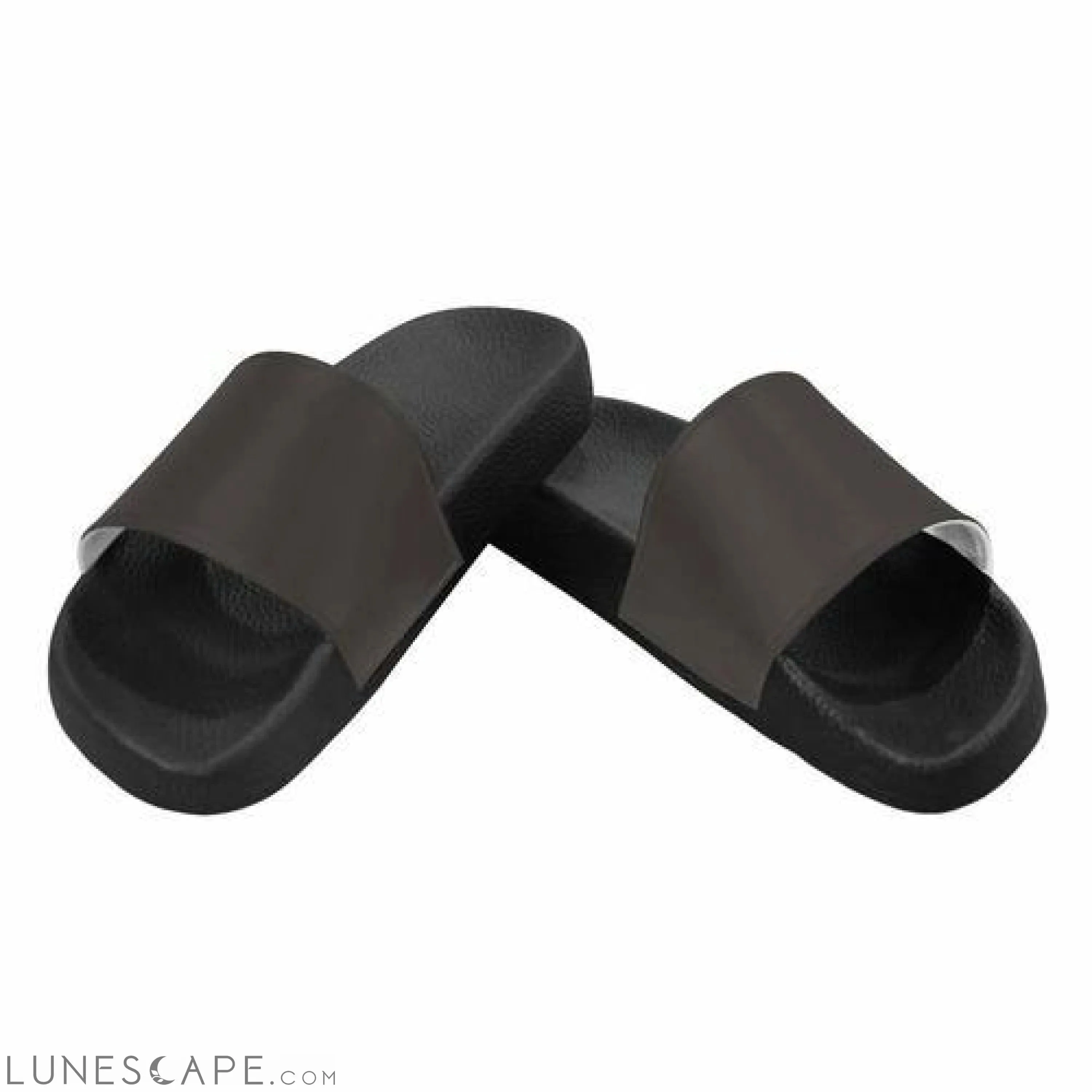 Slip On Beach Slides - Brown