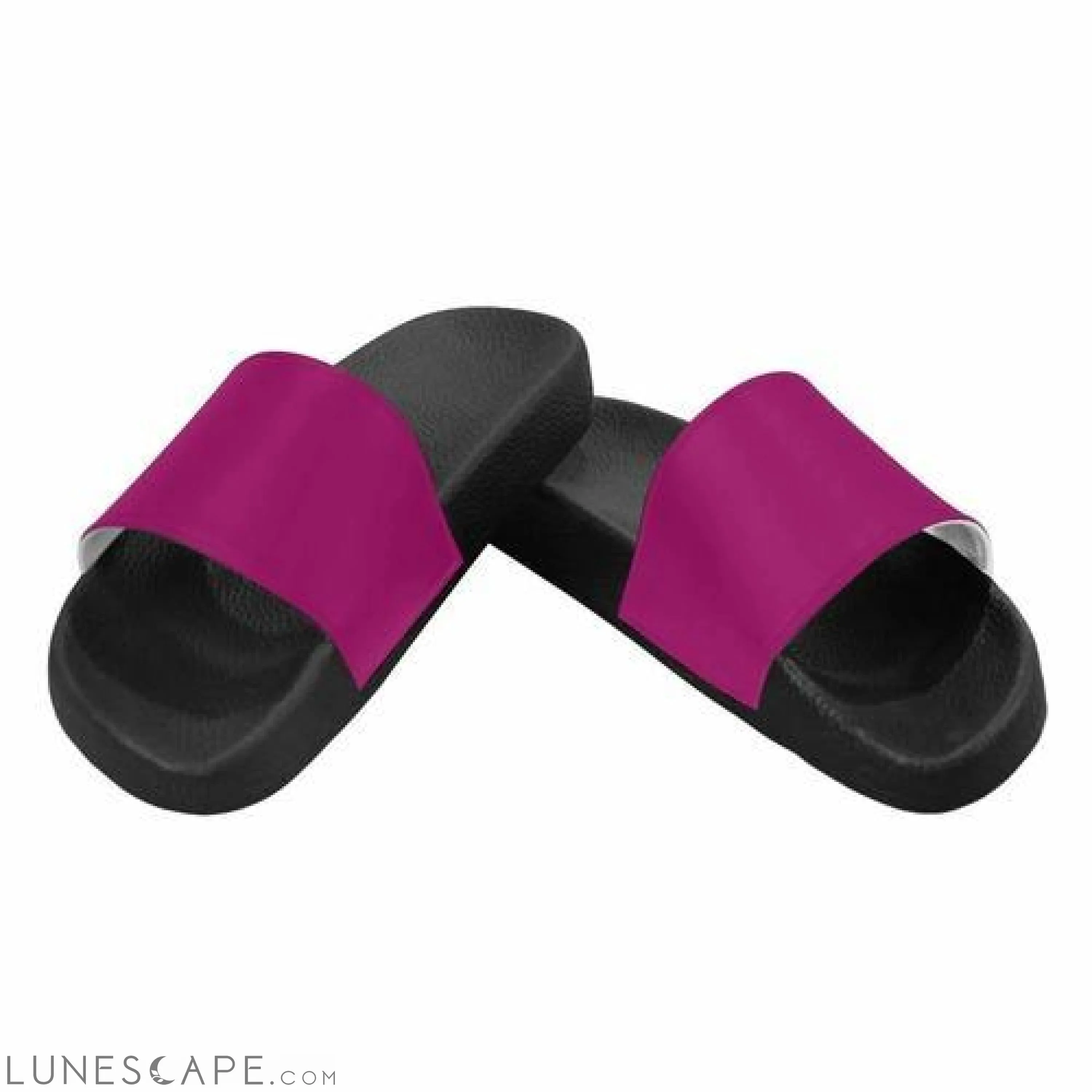 Slip On Beach Slides - Fuschia