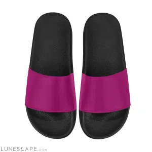 Slip On Beach Slides - Fuschia