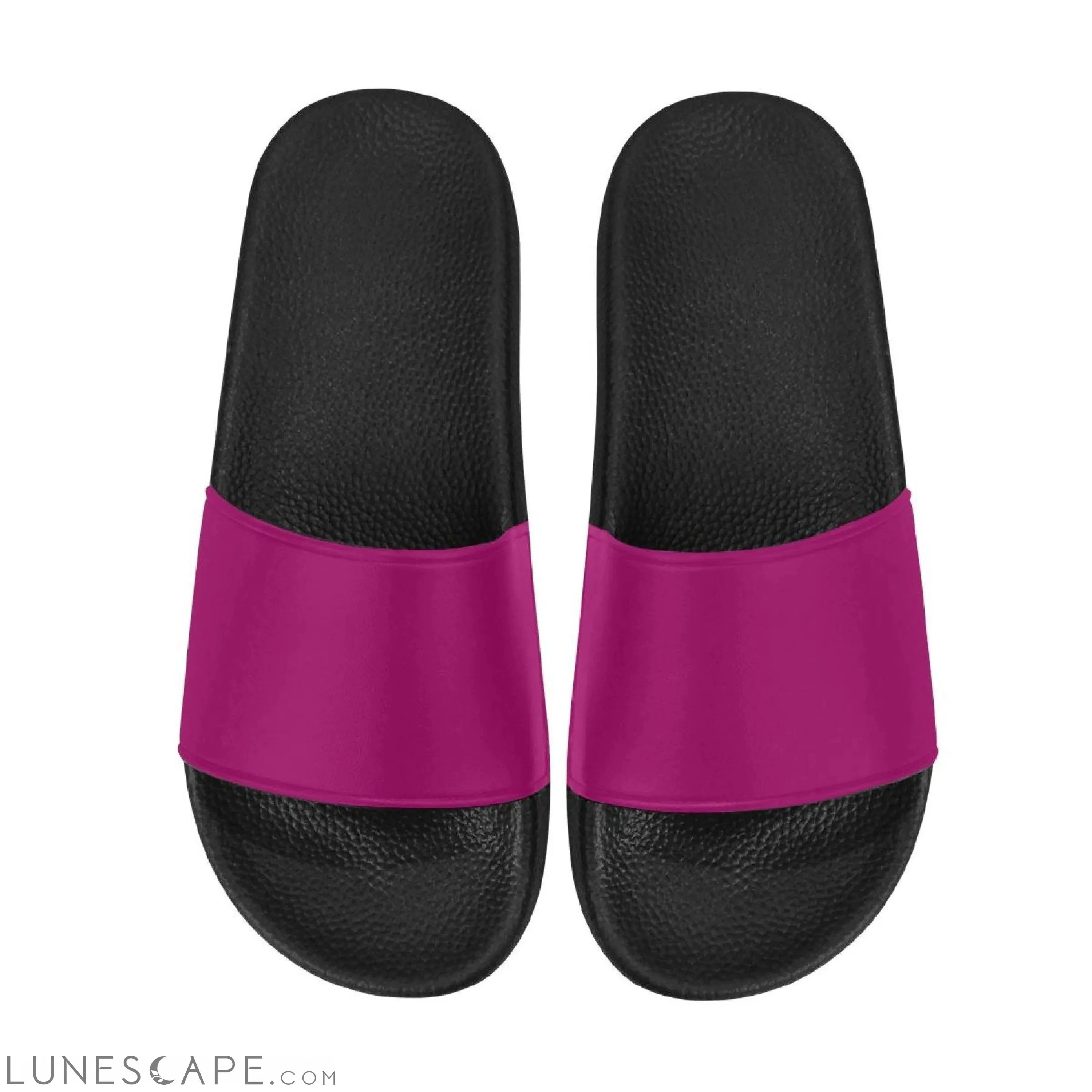 Slip On Beach Slides - Fuschia