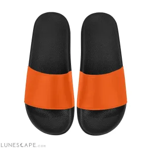 Slip On Beach Slides - Tangerine