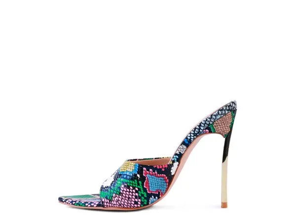 Slip On Stiletto Heel Sandals